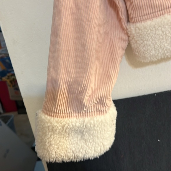 NEW Celebrity Pink Size XXL Pink Corduroy Sherpa Lined Moto Jacket Women - Picture 6 of 7